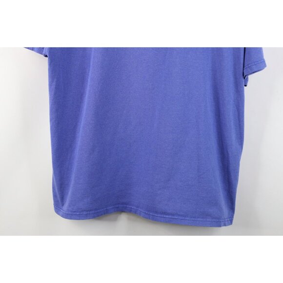 Vintage 90s Champion Mens Size Large Faded Monochrome Heavyweight T-Shirt Blue - Picture 3 of 12